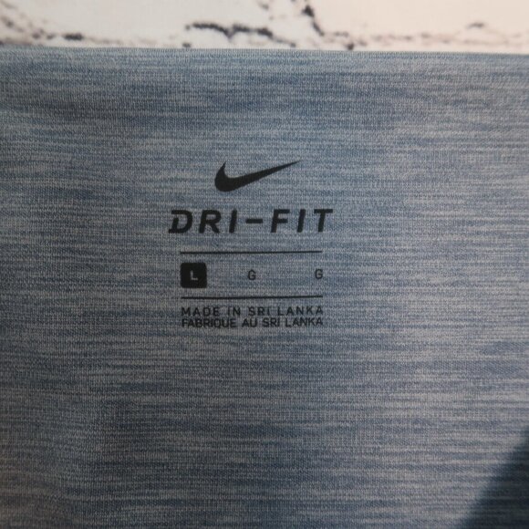 Nike Yoga Ruche Women's Size L Diffused Blue High Rise Tights Leggings - Picture 5 of 12